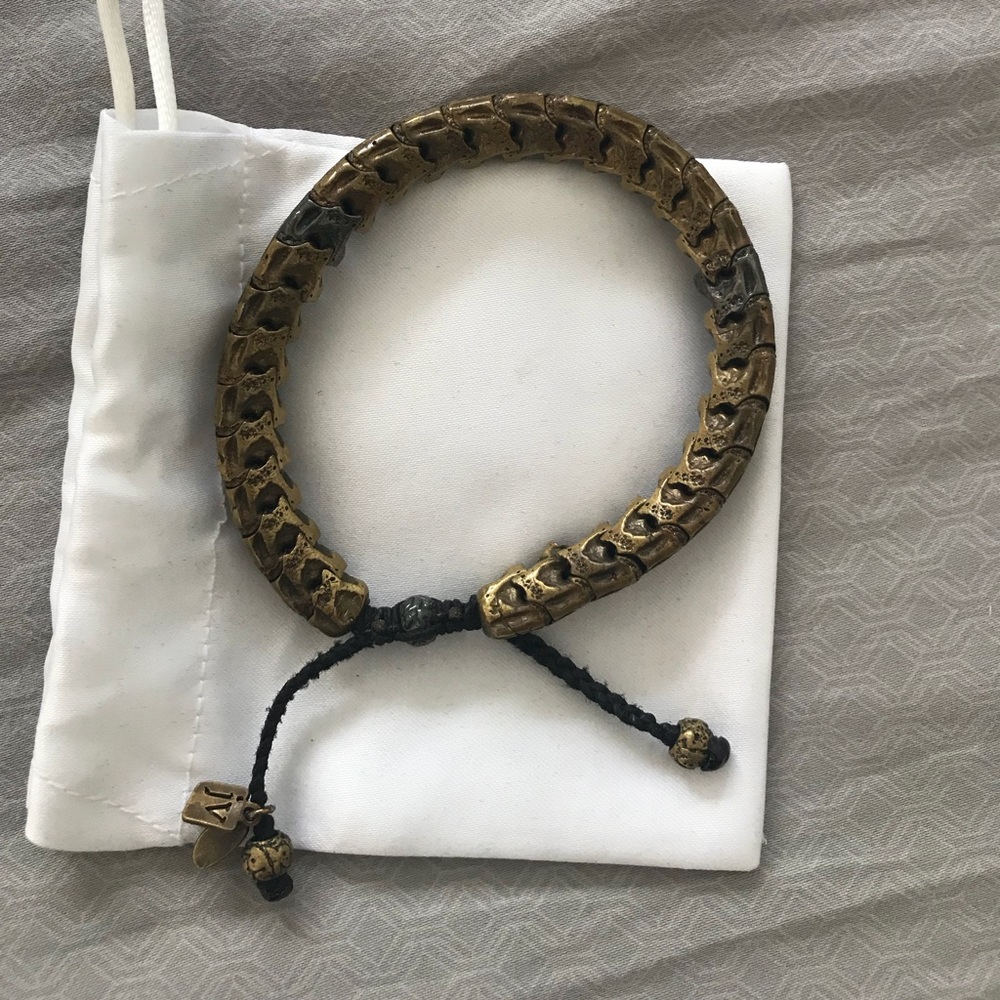 John Varvatos snake vertebrate bracelet